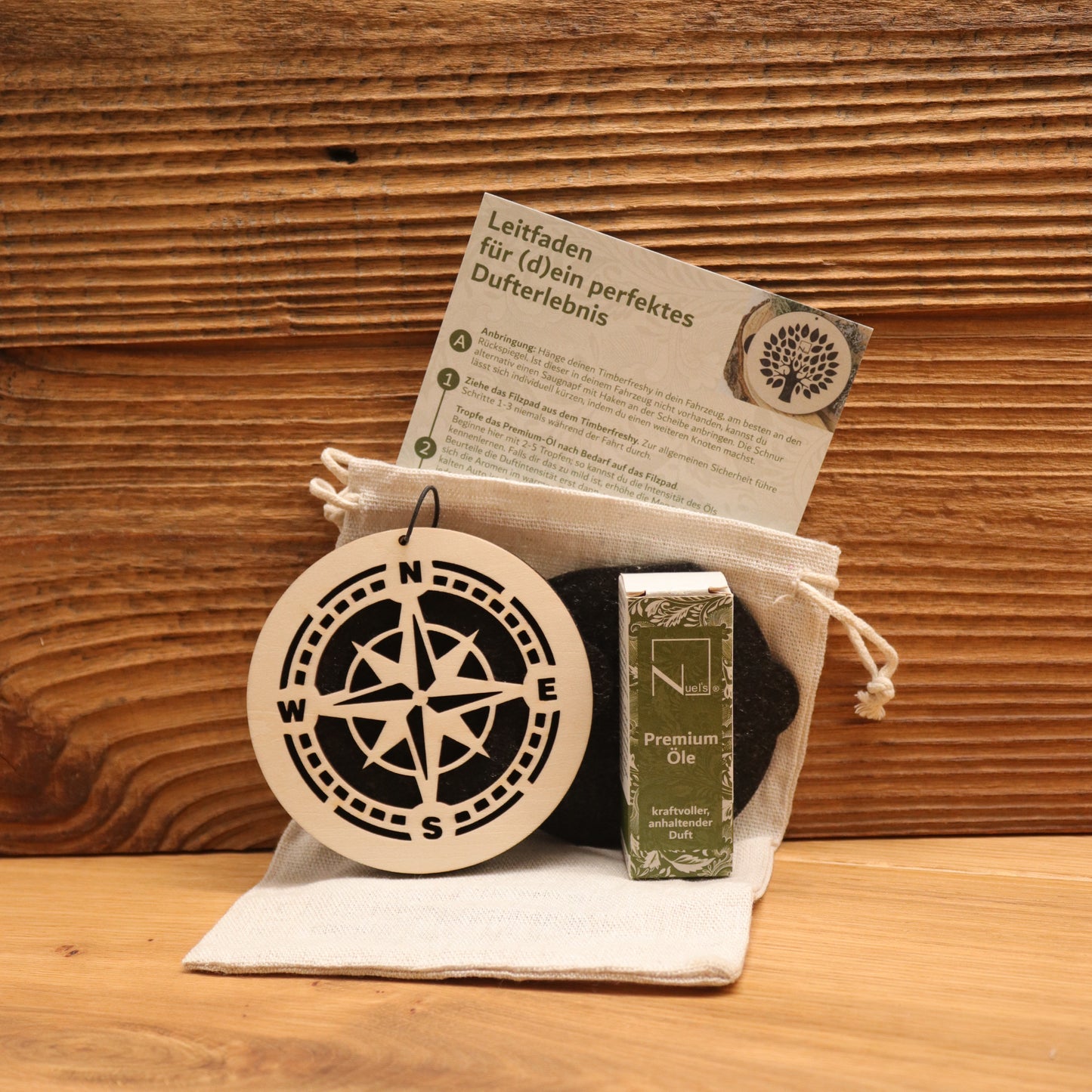 Autoduft Timberfreshy© Kompass + 10ml Premium-Öl