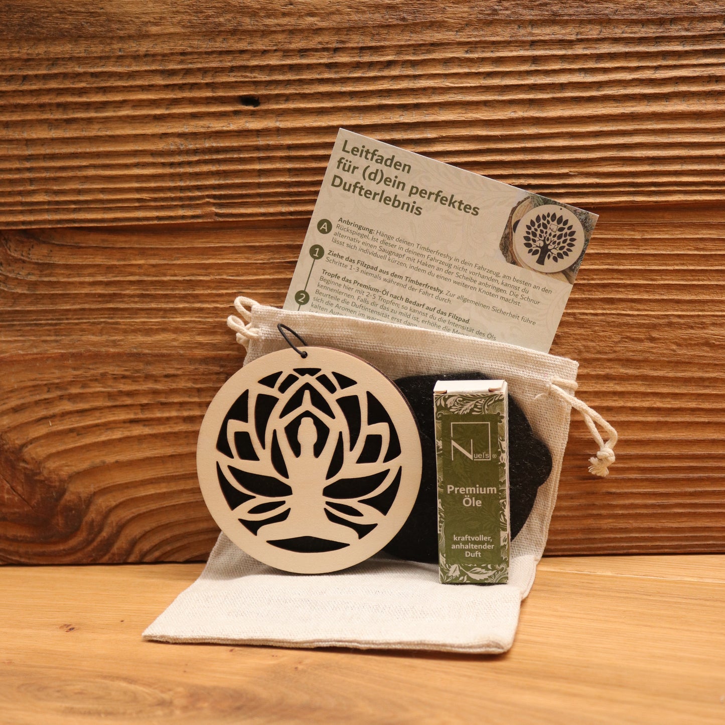 Autoduft Timberfreshy© Namaste + 10ml Premium-Öl