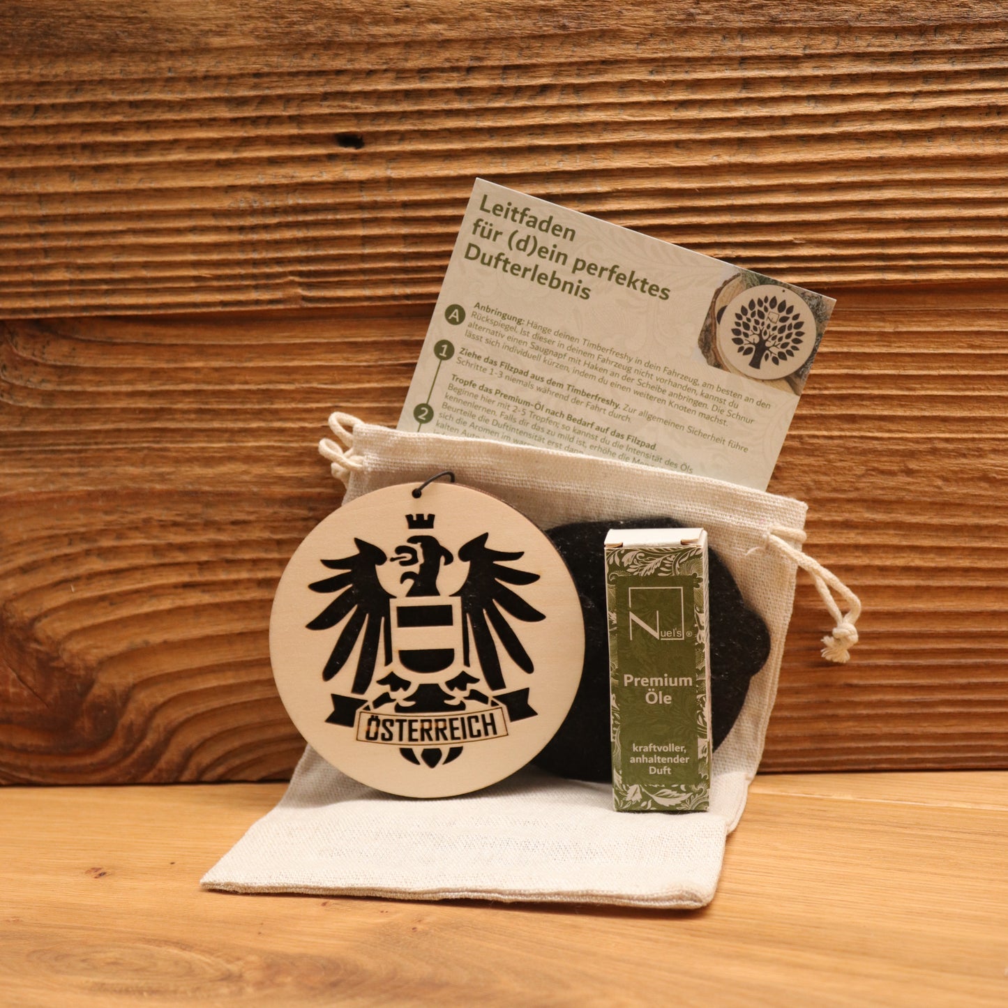 Autoduft Timberfreshy© Österreich + 10ml Premium-Öl