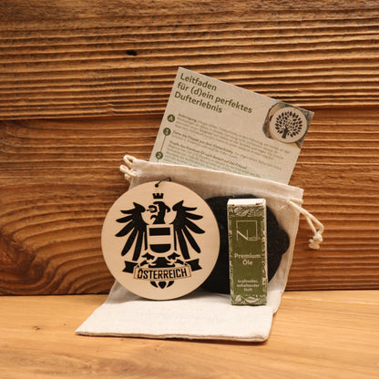 Autoduft Timberfreshy© Österreich + 10ml Premium-Öl