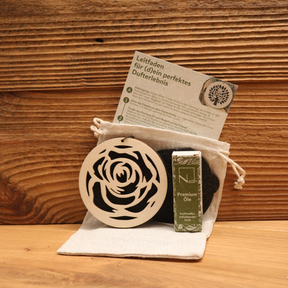 Autoduft Timberfreshy© Rose + 10ml Premium-Öl