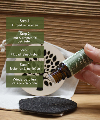 Autoduft Timberfreshy© Namaste + 10ml Premium-Öl